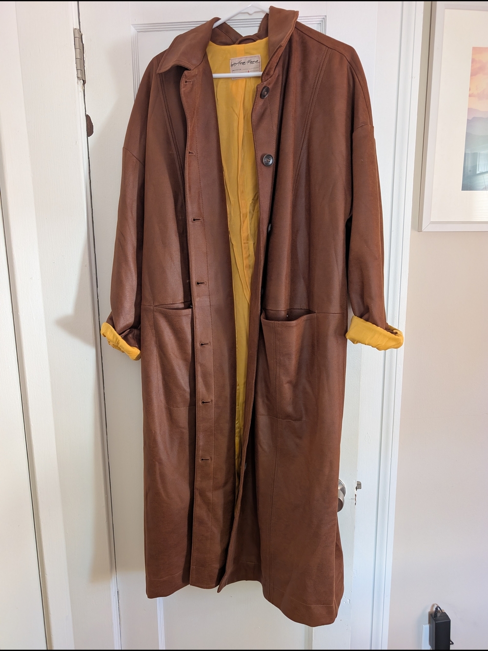 NWOT Free People Faux Suede Duster Jacket - Picture 3 of 4